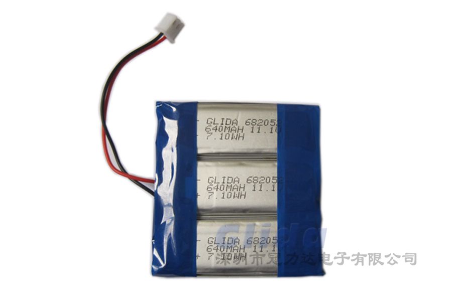 12V聚合物鋰電池組640MAH